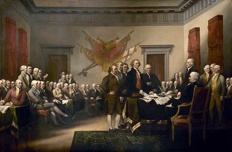 The Declaration of Independence, painting by John Trumbull
